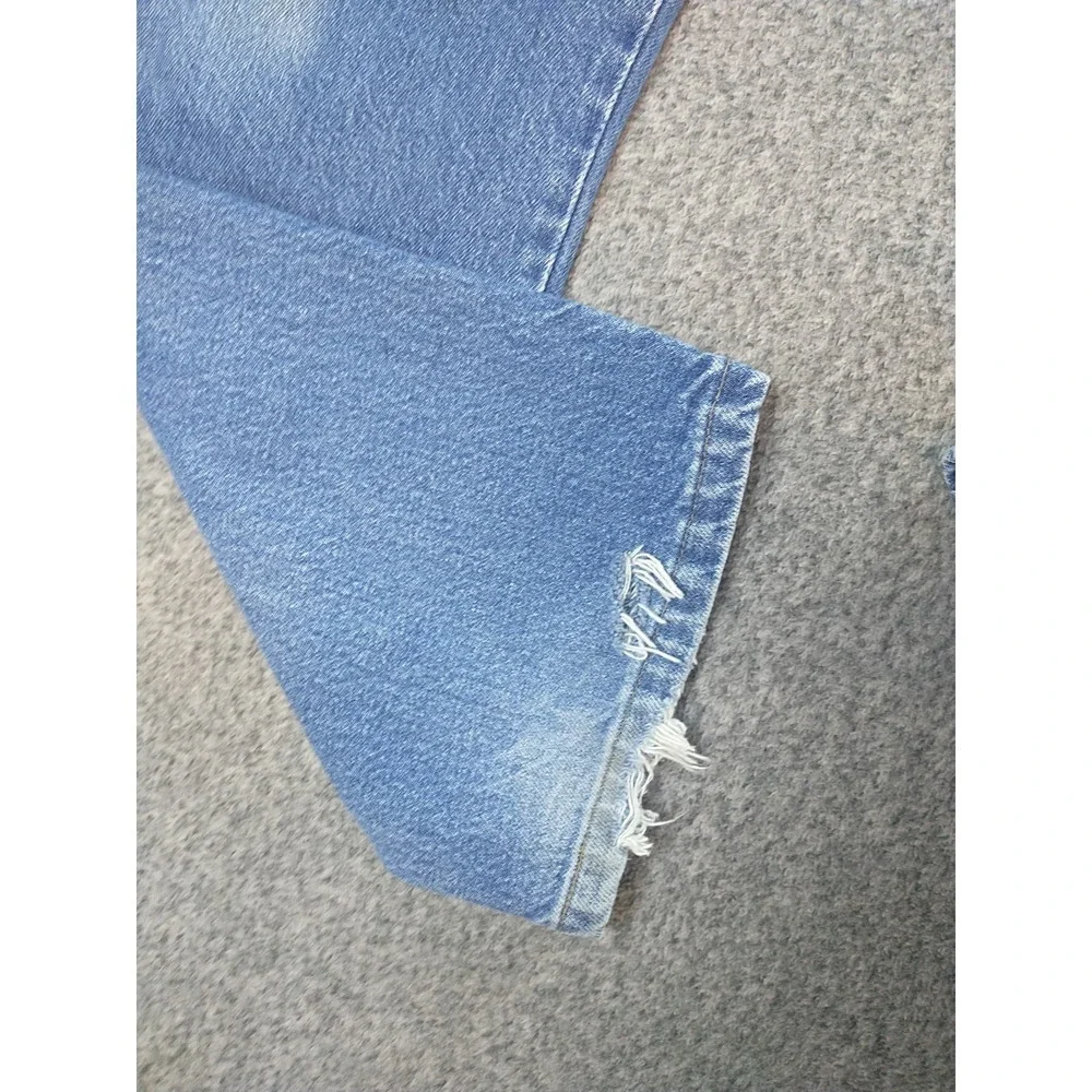 Wrangler Rugged Wear Mens Blue Straight Leg Jeans 38x29 Medium Wash 39902PW